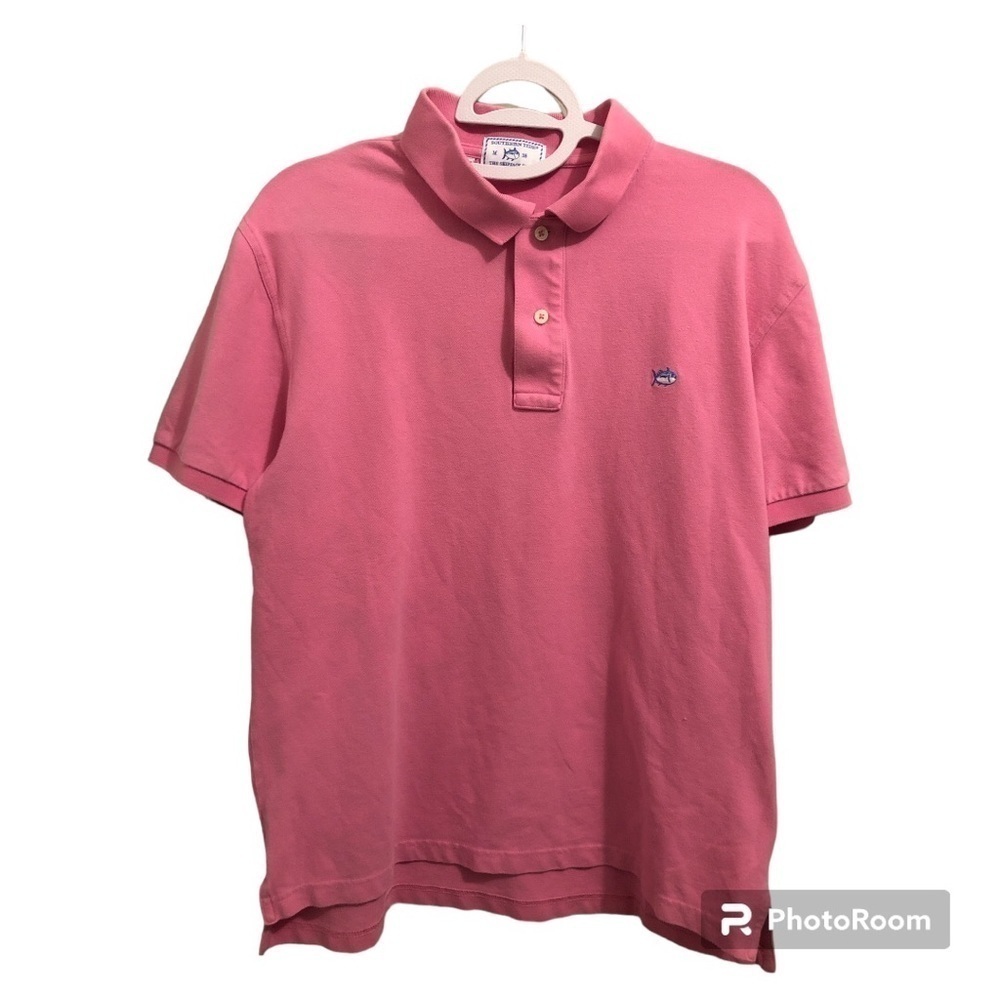 Southern Tide Mens Skipjack Short Sleeve Polo Pink Size M